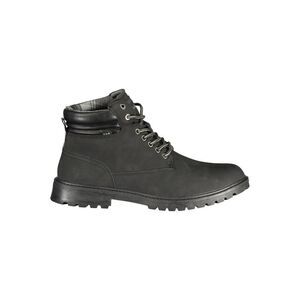 Gas Black Polyurethane Men Ankle Men's Boot